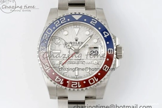 Edition 1:1 BLRO CHS Best GMT II SS 904L on Bracelet JDF 126719 Meteorite Master VR3285 0429